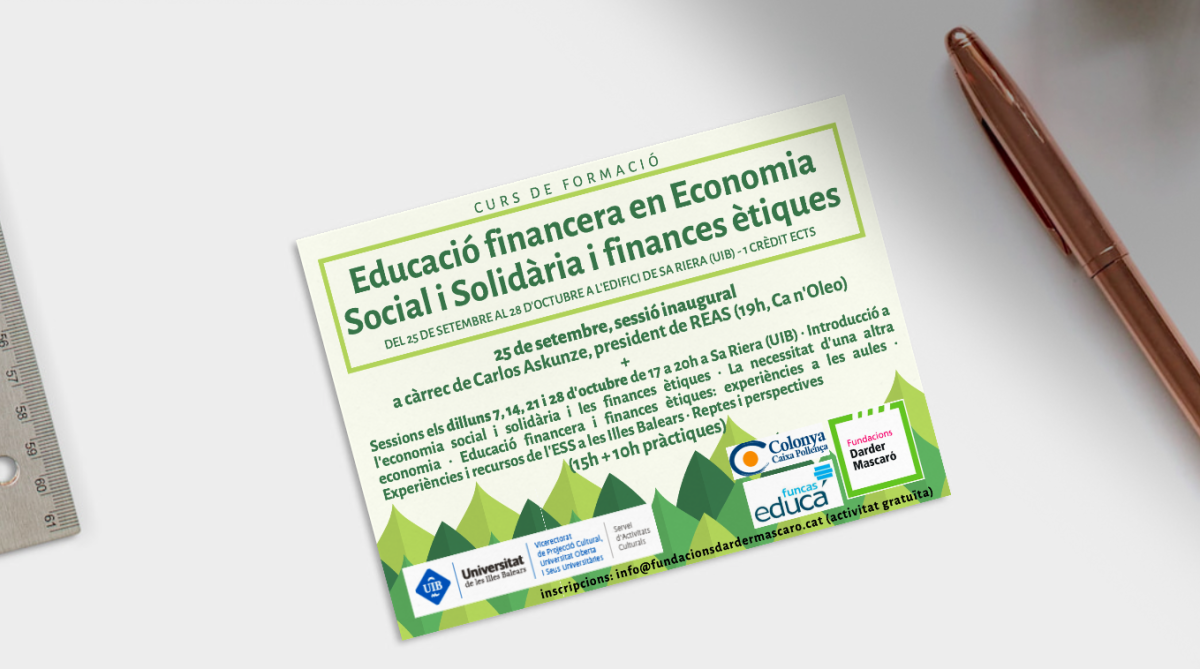 Curs sobre educació financera, economia social i finances ètiques